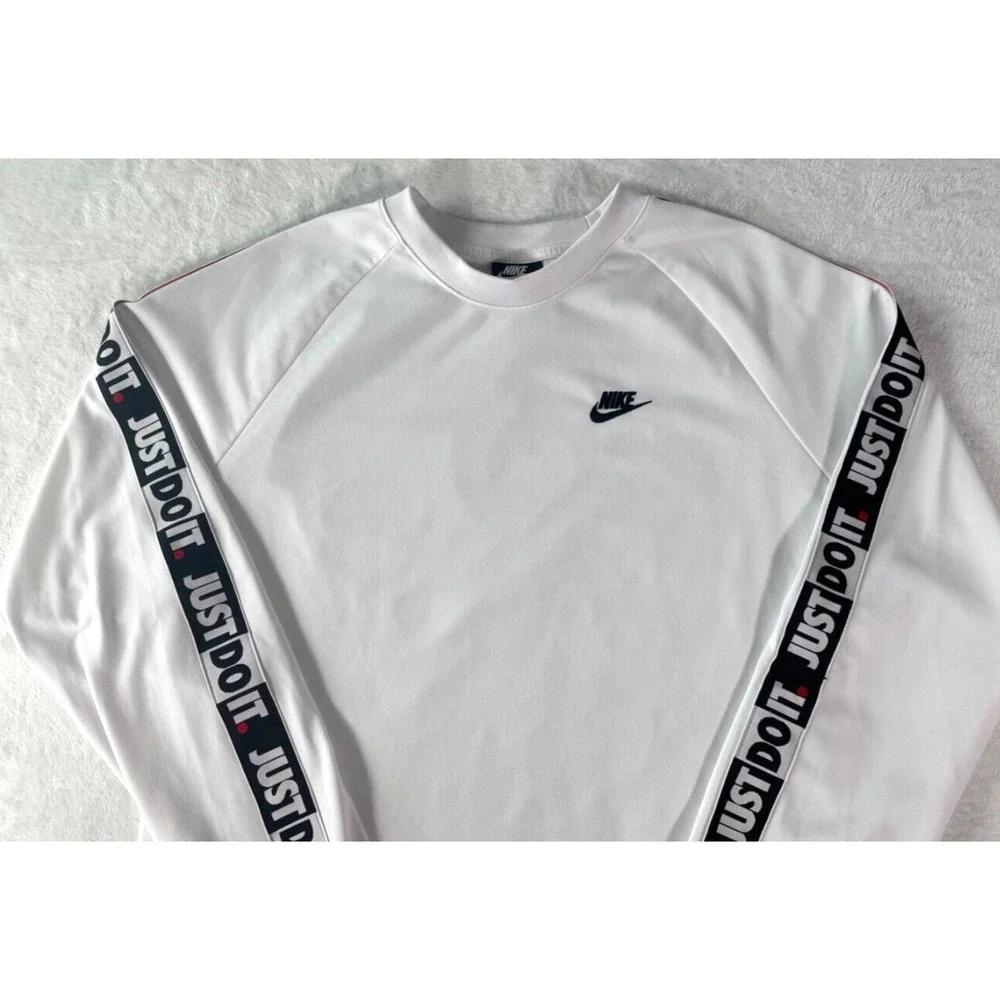 Nike Sportswear Swoosh Just Do It Script Size‎ L Crewneck Sweatshirt CJ4793-100